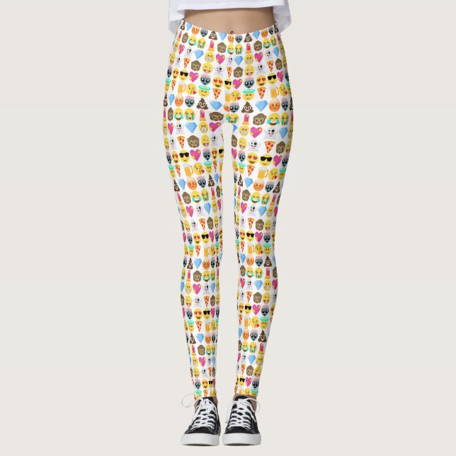 Emoji pattern leggings (Front)