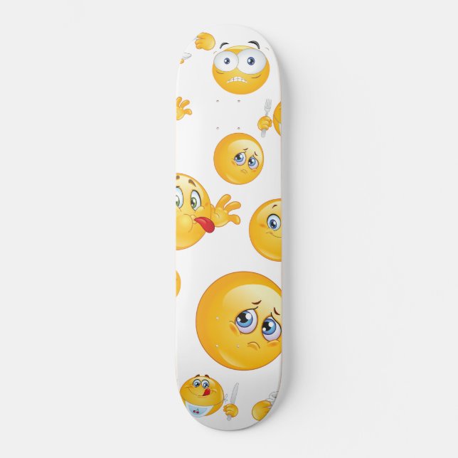 Emoji Pattern Skateboard (Front)