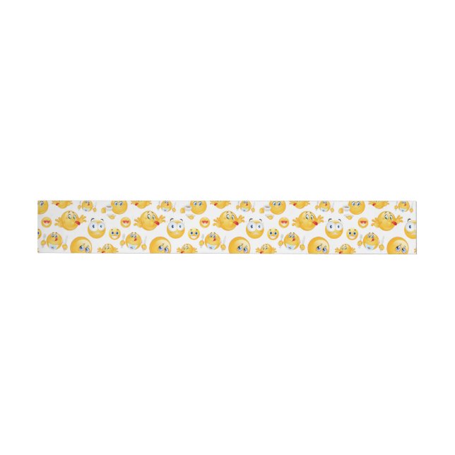 Emoji Pattern Wrap Around Address Label (Individual)