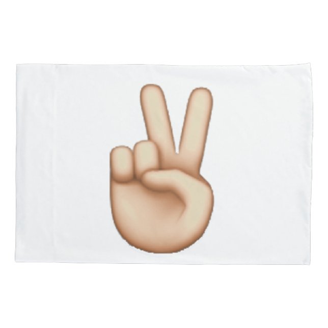 Emoji - Peace Pillow Case (Back)