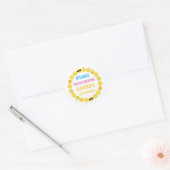 Emoji Personalized Stickers Birthday Favor Labels (Envelope)