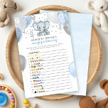 Emoji Pictionary Boy Elephant Baby Shower Game