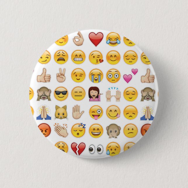 emoji pinback button (Front)
