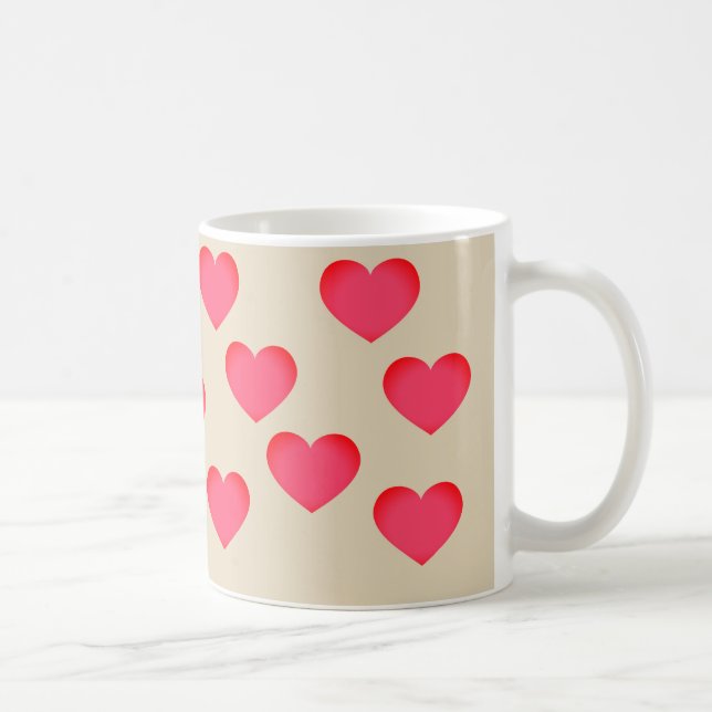 Emoji Polka Heart Coffee Mug (Right)
