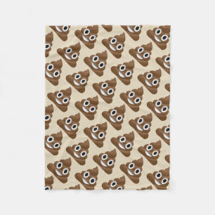 Emoji Poo Fleece Blanket