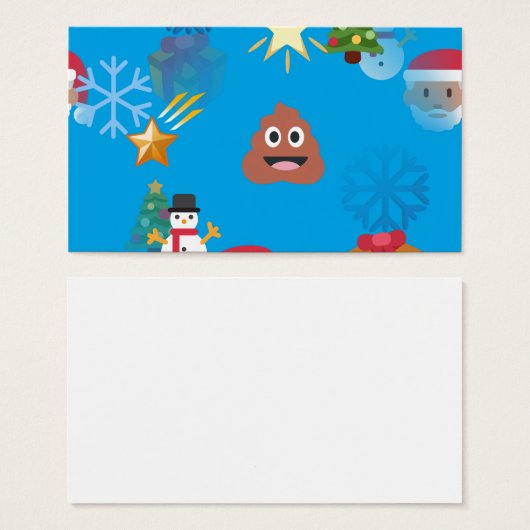 emoji poop christmas (Front & Back)