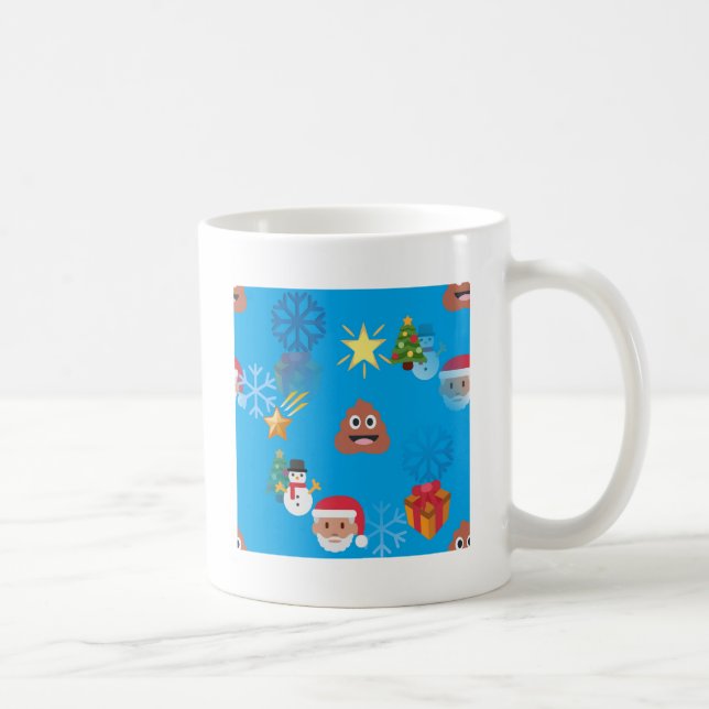 emoji poop christmas coffee mug (Right)