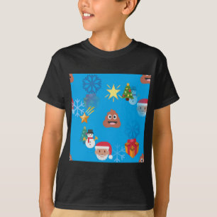 emoji poop christmas T-Shirt
