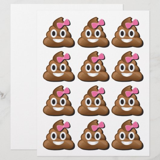 Emoji poop girl (Front/Back)