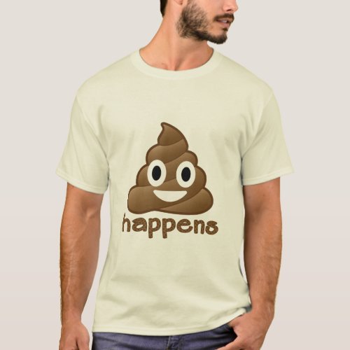 Emoji Poop Happens T_Shirt