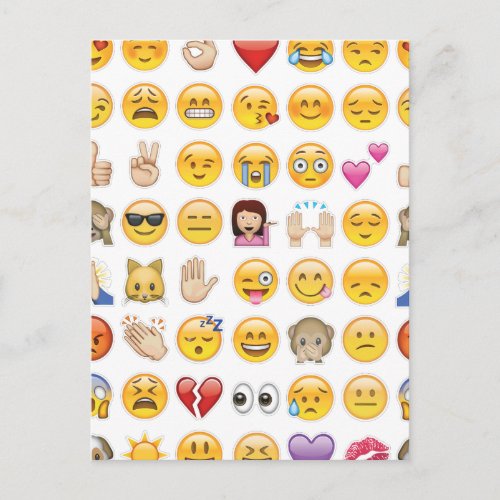 emoji postcard