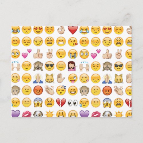 emoji postcard