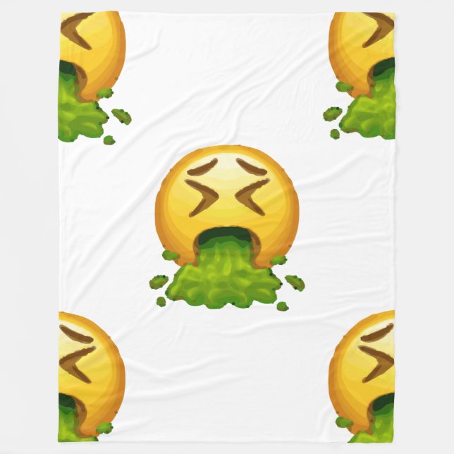 emoji puking blanket (Front)