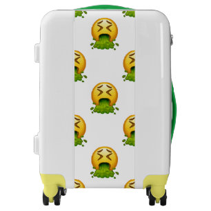 emoji puking luggage