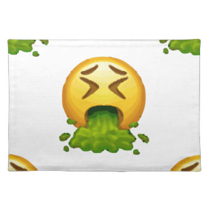 emoji puking placemat