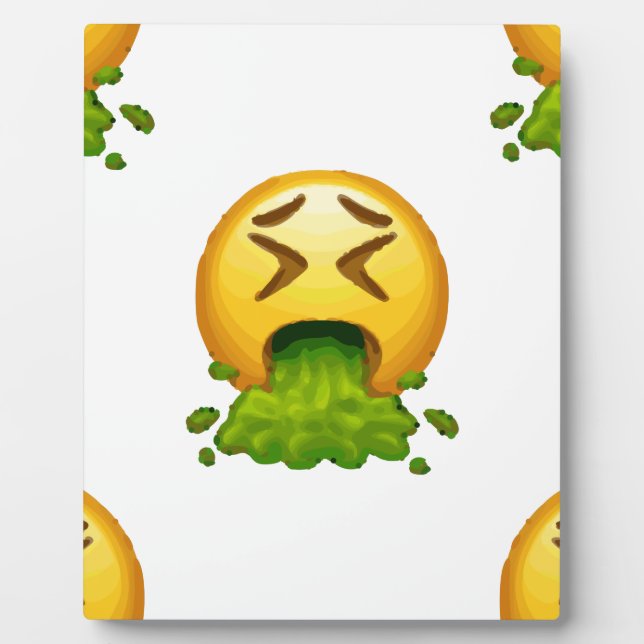 emoji puking plaque (Front)