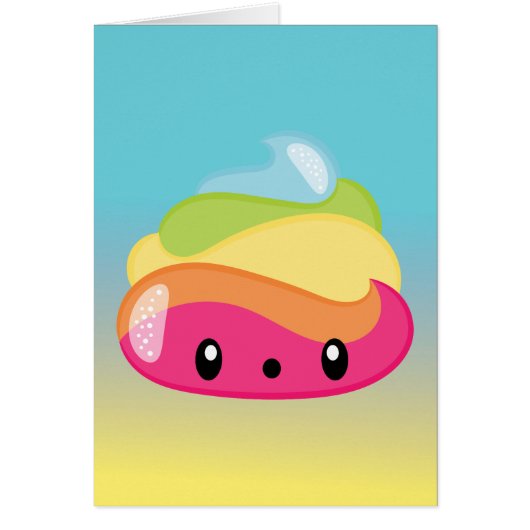 Emoji Rainbow Poop! Cards (Front)