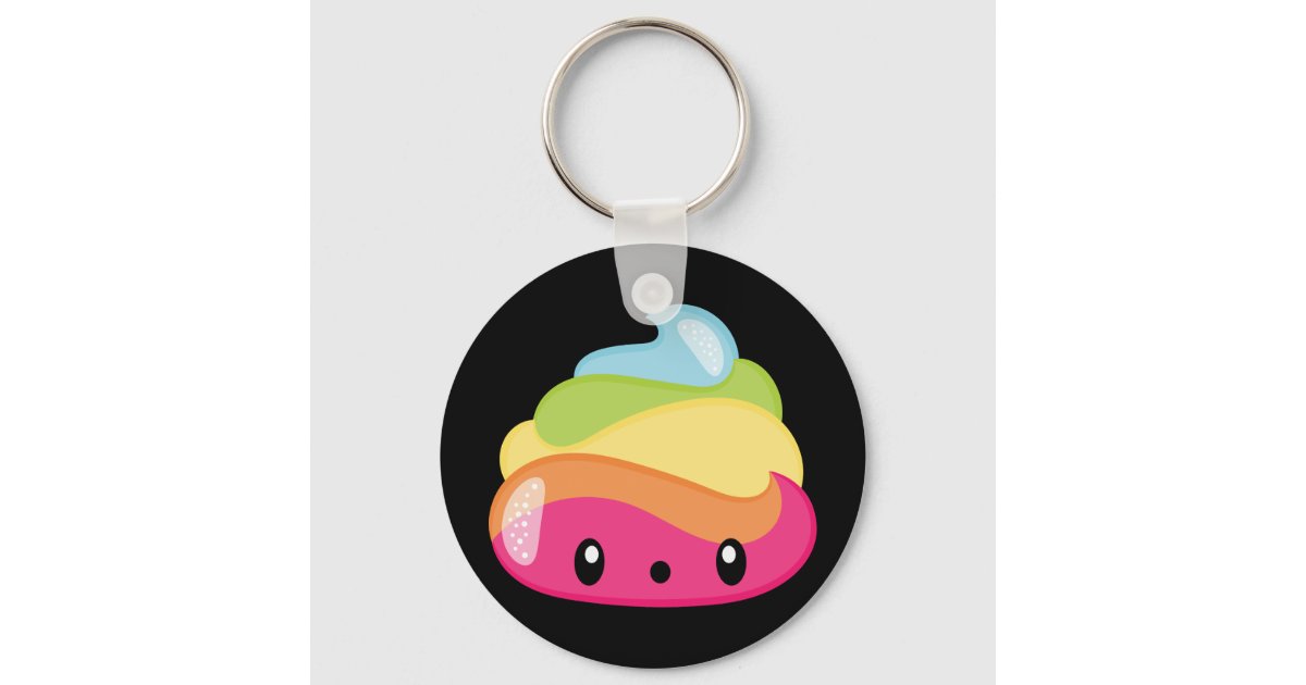 Poop Happens Emoji Keychain