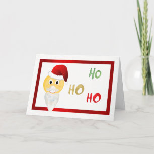 Emoji Santa Christmas Note Card