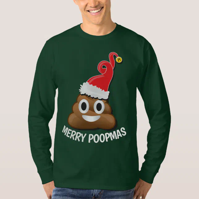 Emoji Santa Poop Ugly Christmas Sweater Zazzle