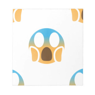 emoji scream notepad