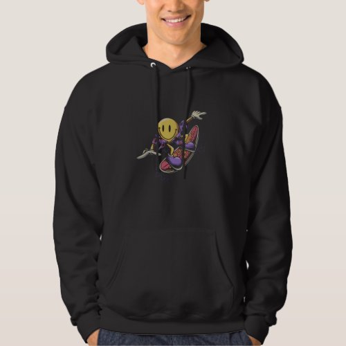 Emoji smile surfing illustration hoodie