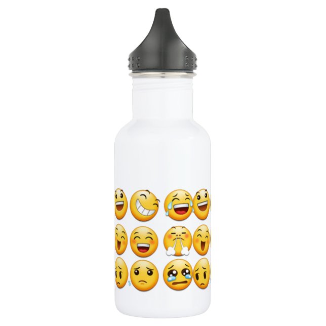 emoji stainless steel water bottle (Left)