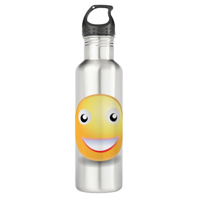 Emoji ! stainless steel water bottle (Front)