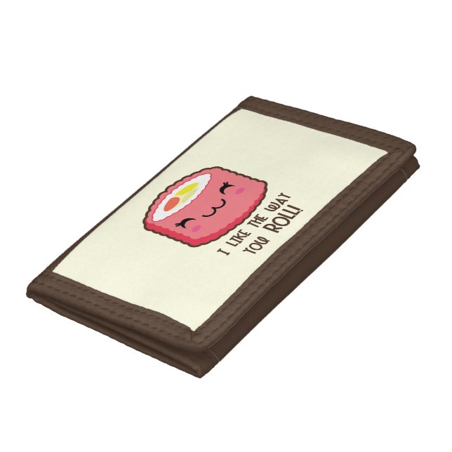 Emoji Sushi Roll Tri-fold Wallet (Bottom)