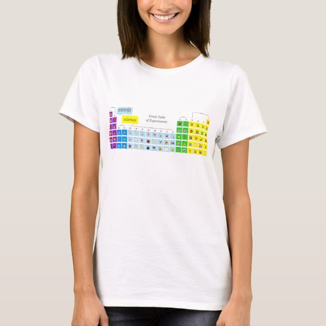 Emoji Table of Science T-Shirt (Front)