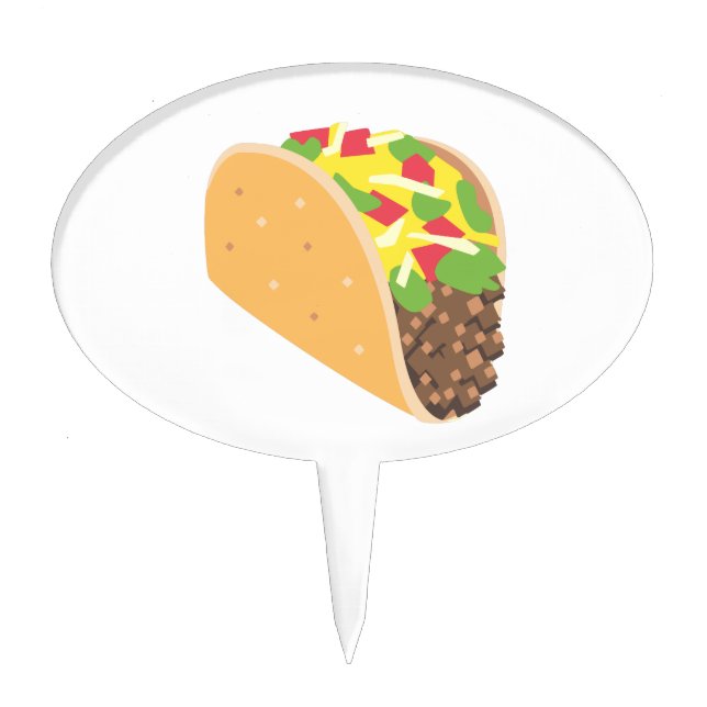 emoji taco cake topper (Front)