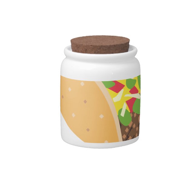 emoji taco candy jar (Front)