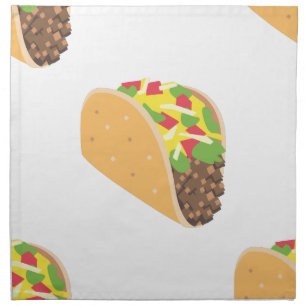 emoji taco napkin