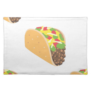 emoji taco placemat