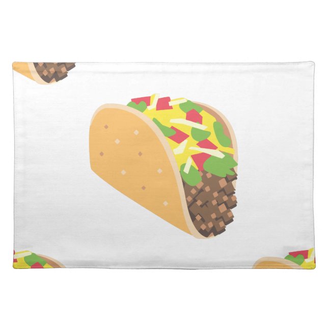 emoji taco placemat (Front)