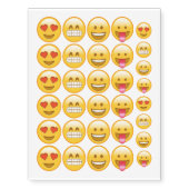 Emoji temporary funny tattoos (Front)