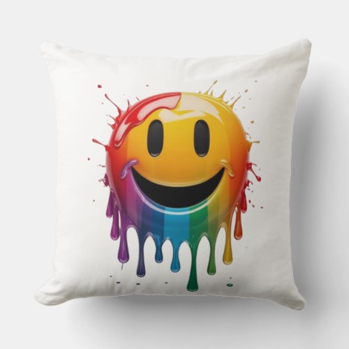 emoji throw pillow
