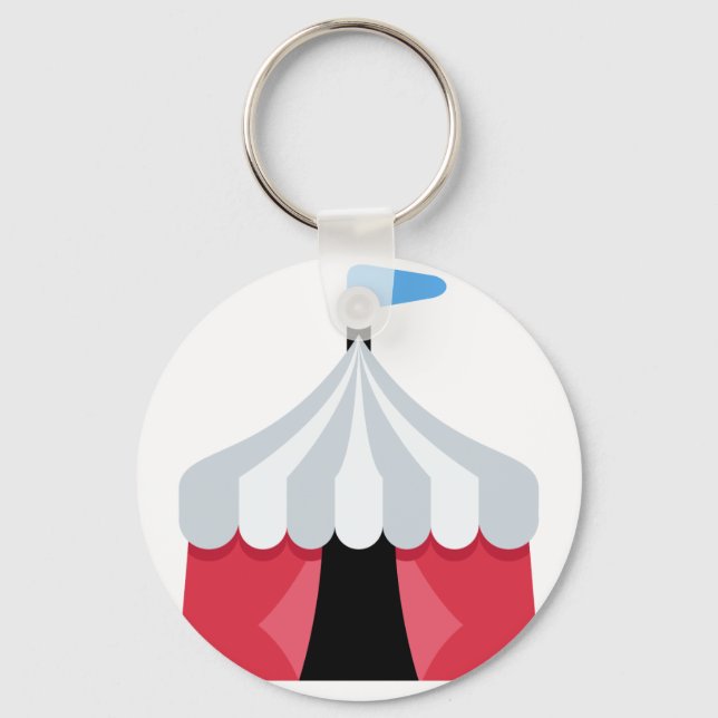 Emoji Twitter - Circus Tent Keychain (Front)