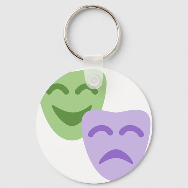 Emoji Twitter - Drama Theater Keychain (Front)