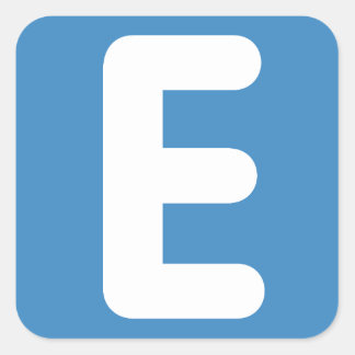 emoji Twitter - Letter E Stickers