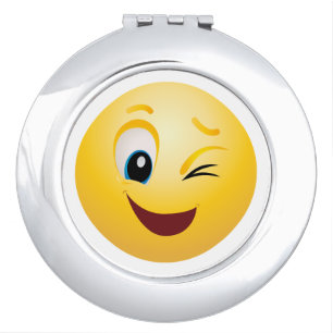 Emoji Wink Compact Mirror