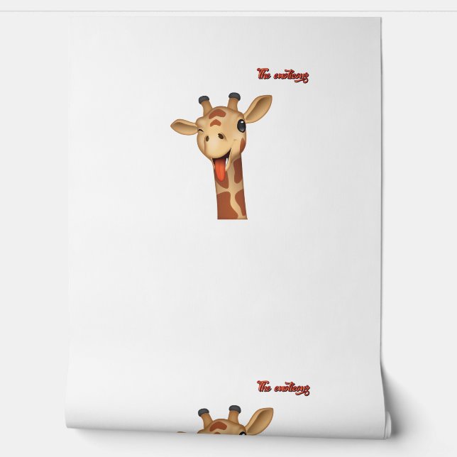 emoji winking tongue out giraffe face   wallpaper  (Unrolling)