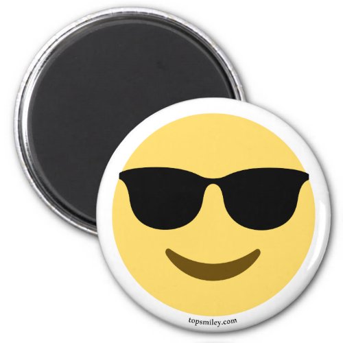 Emoji with sunglasses cool magnet