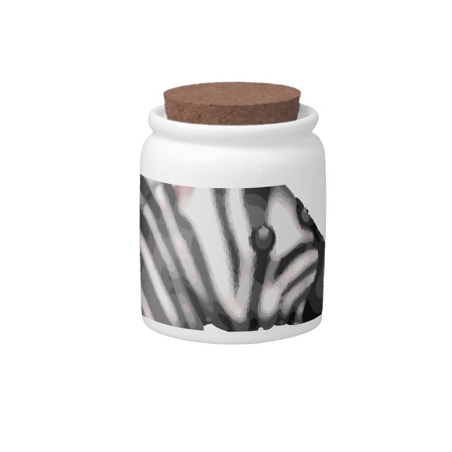 emoji zebra candy jar (Front)