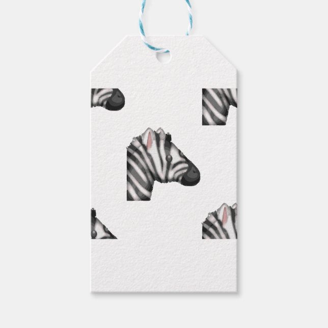 emoji zebra gift tags (Front)