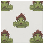 emoji zombie man fabric