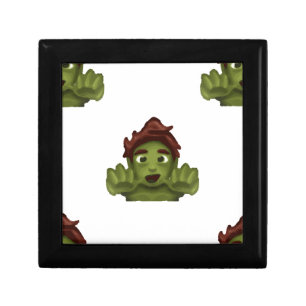 emoji zombie man jewelry box