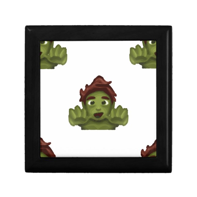 emoji zombie man jewelry box (Front)