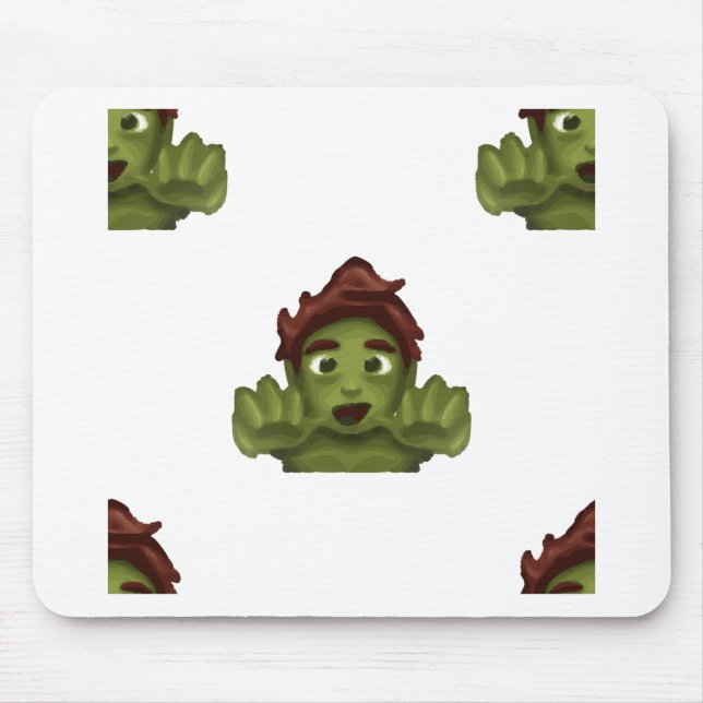 emoji zombie man mouse pad (Front)