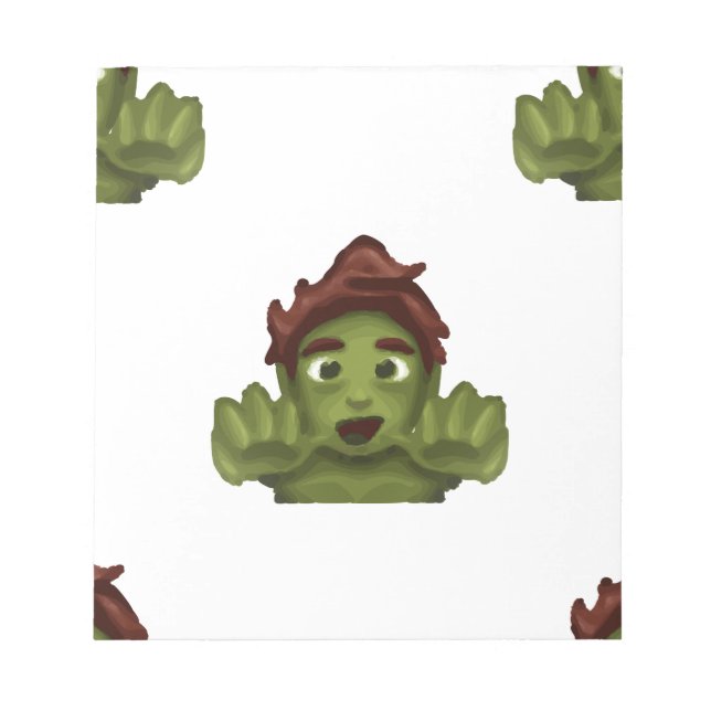 emoji zombie man notepad (Front)